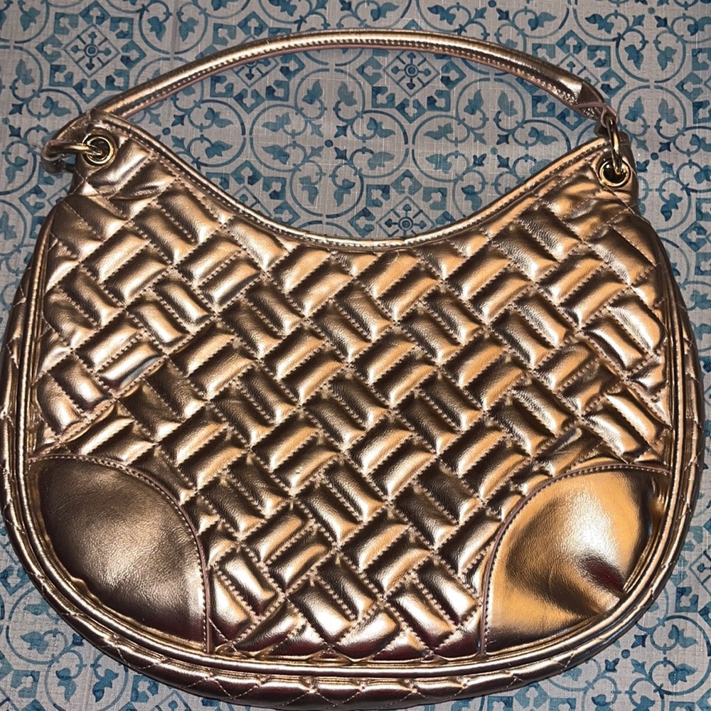 NWOT Gianni Bini Rose Gold Metallic Handbag